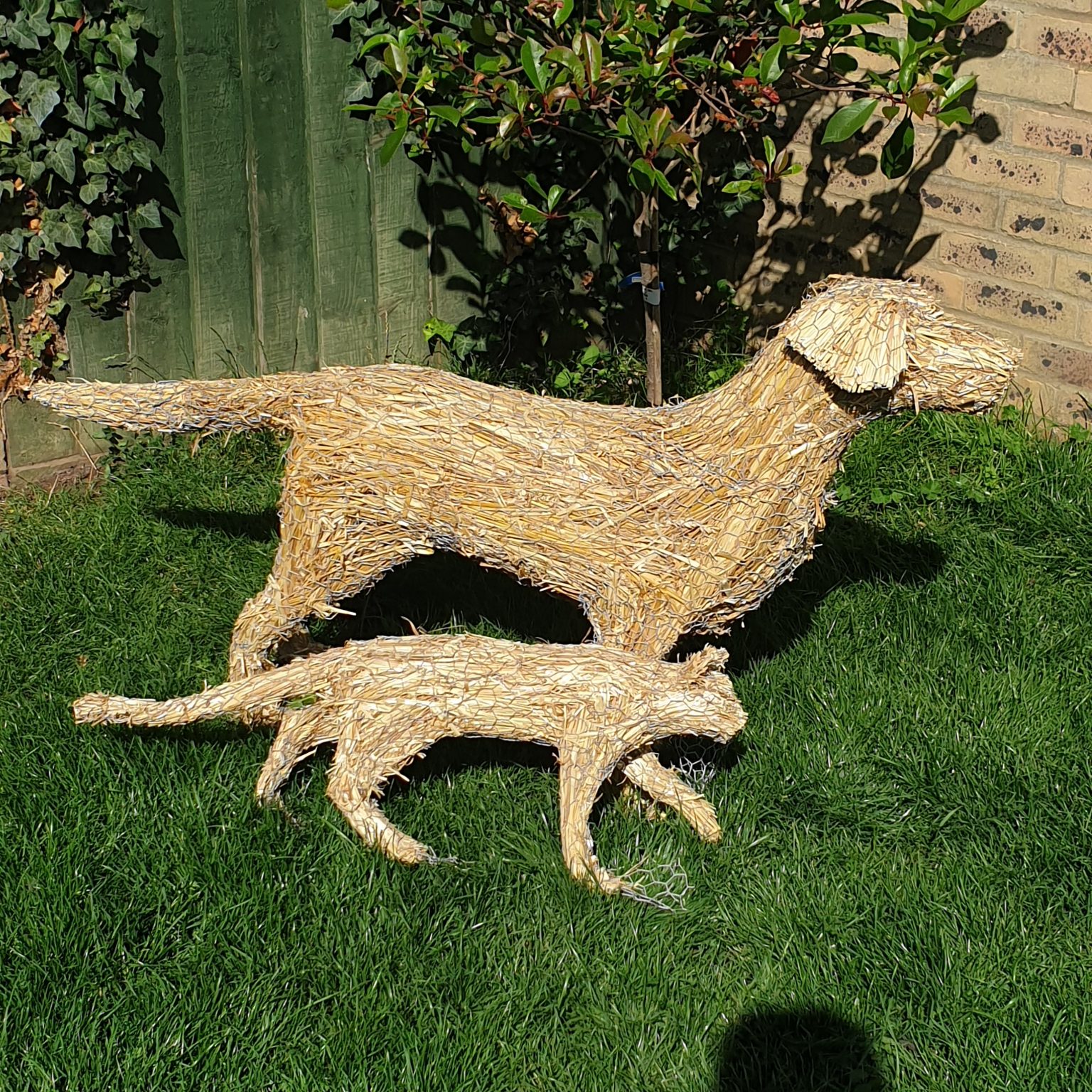 Thatched Animal Finials Straw Ornaments Simply Thatch